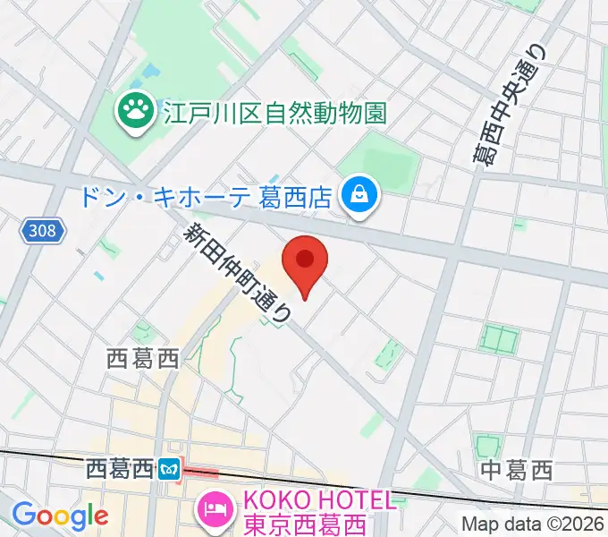 江戸川区スポーツセンターの地図