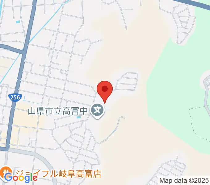 山県市総合体育館の地図