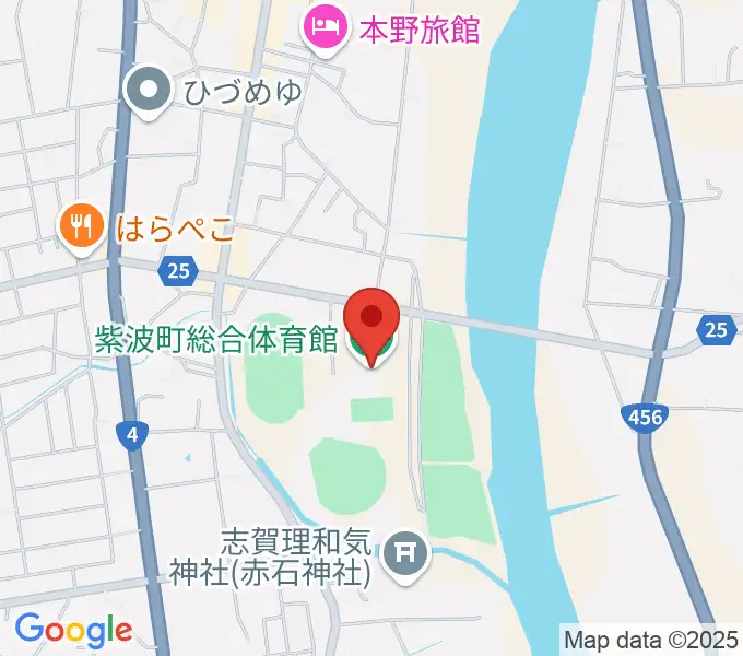 紫波町総合体育館の地図