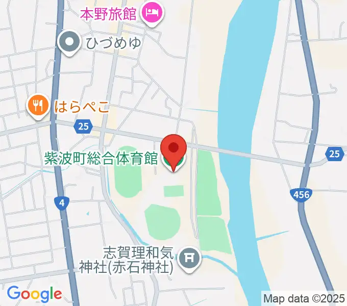 紫波町総合体育館の地図