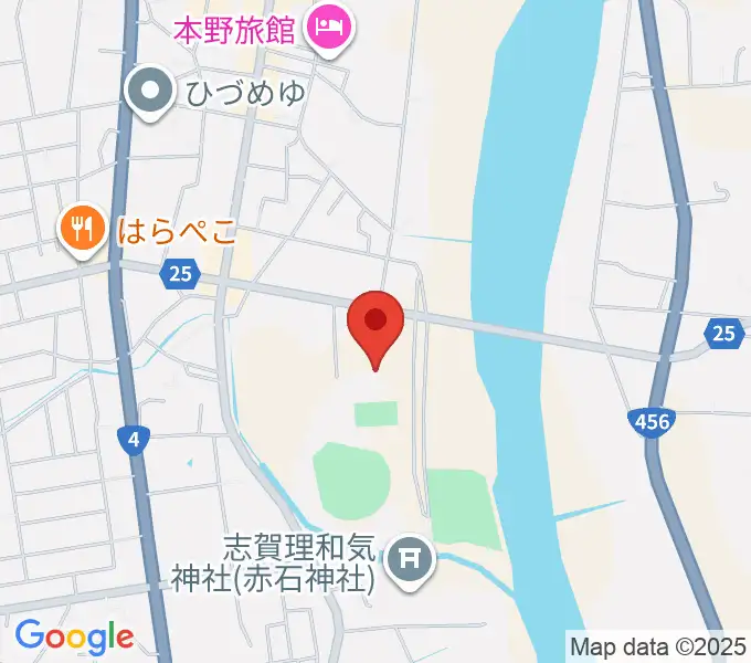 紫波町総合体育館の地図
