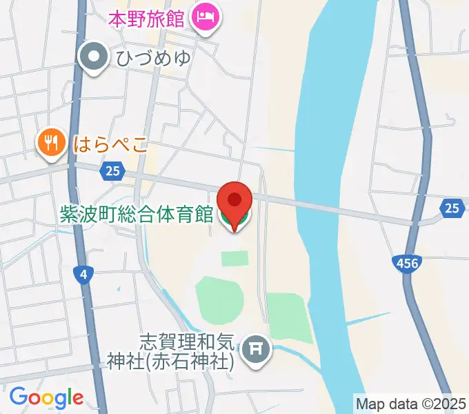 紫波町総合体育館の地図