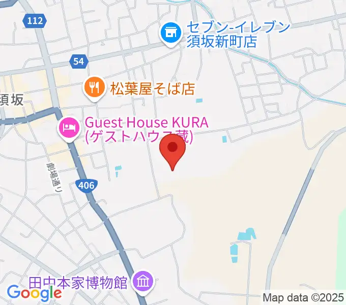 須坂市市民体育館の地図