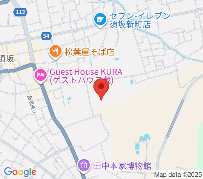 須坂市市民体育館の地図