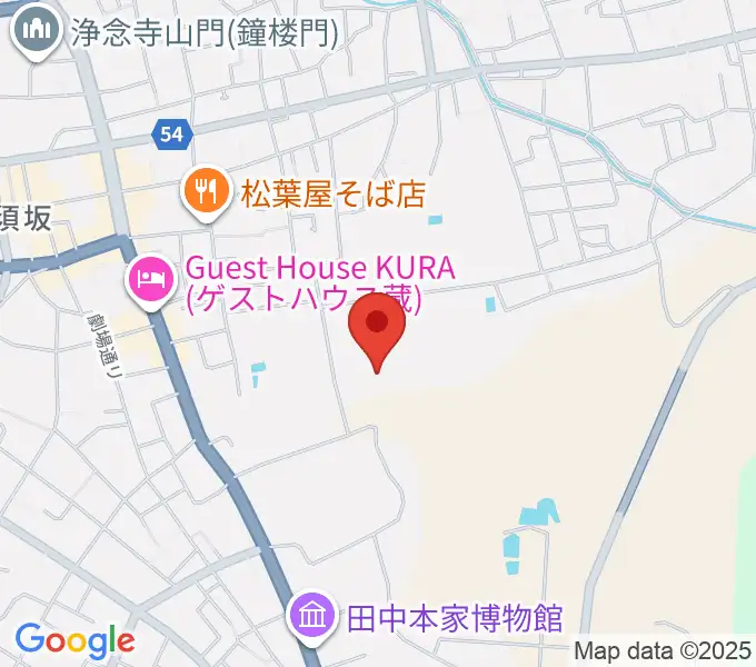 須坂市市民体育館の地図