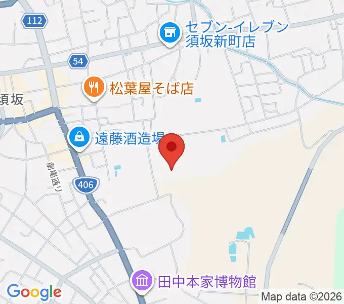 須坂市市民体育館の地図