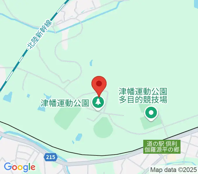 津幡運動公園体育館の地図