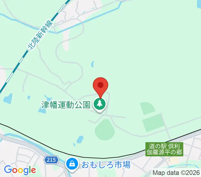津幡運動公園体育館の地図