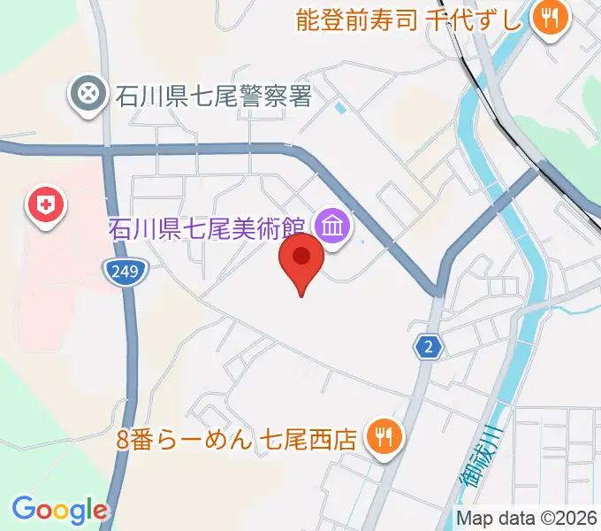 七尾総合市民体育館の地図