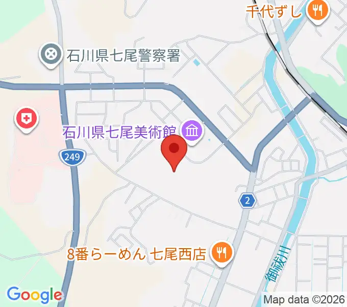 七尾総合市民体育館の地図