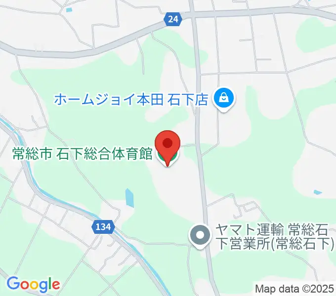 常総市石下総合体育館の地図