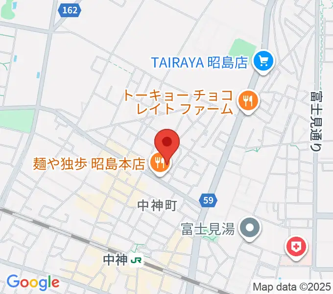 家具の博物館の地図