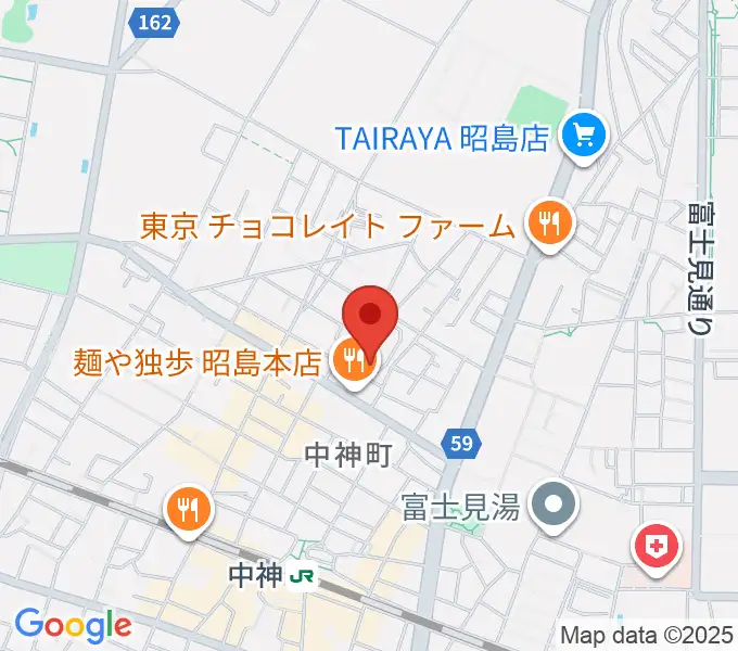 家具の博物館の地図