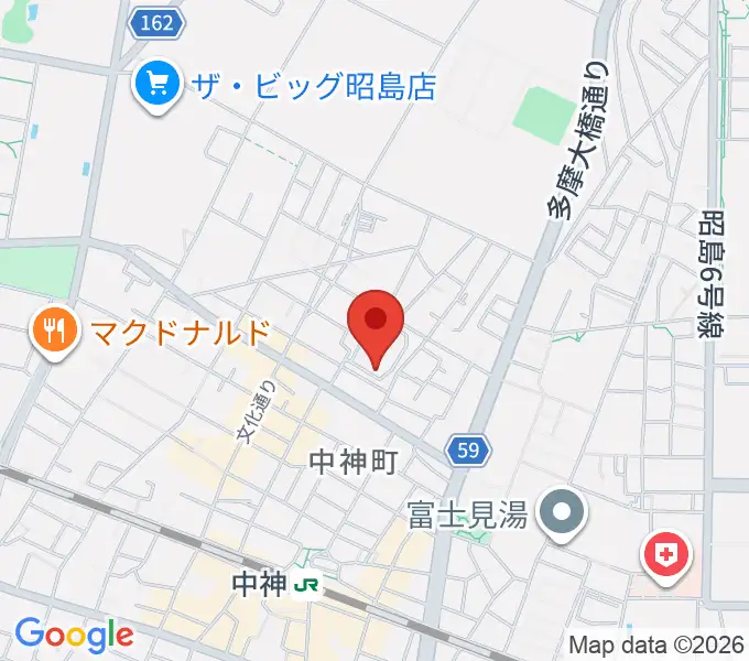 家具の博物館の地図
