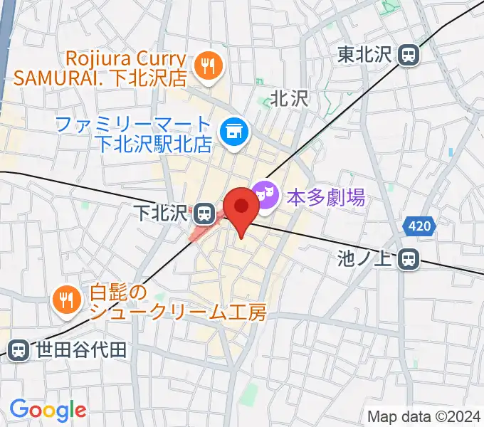 スタジオ トライトーンの地図