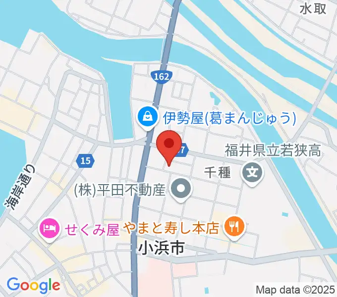 山川登美子記念館の地図