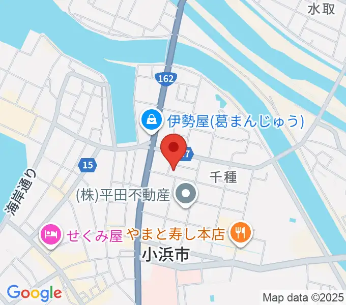 山川登美子記念館の地図