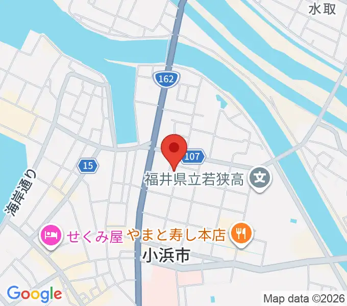 山川登美子記念館の地図