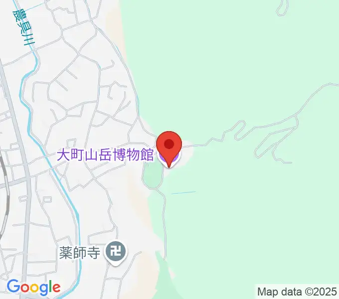 市立大町山岳博物館の地図