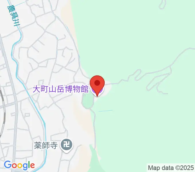 市立大町山岳博物館の地図
