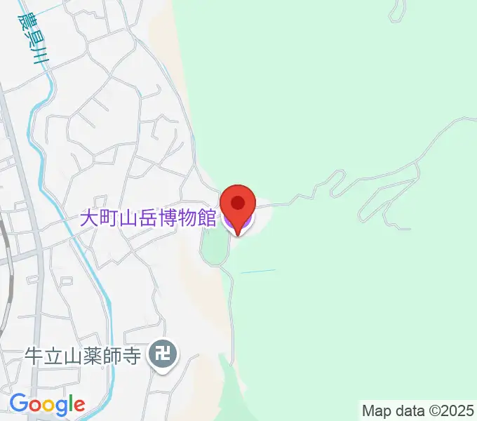 市立大町山岳博物館の地図