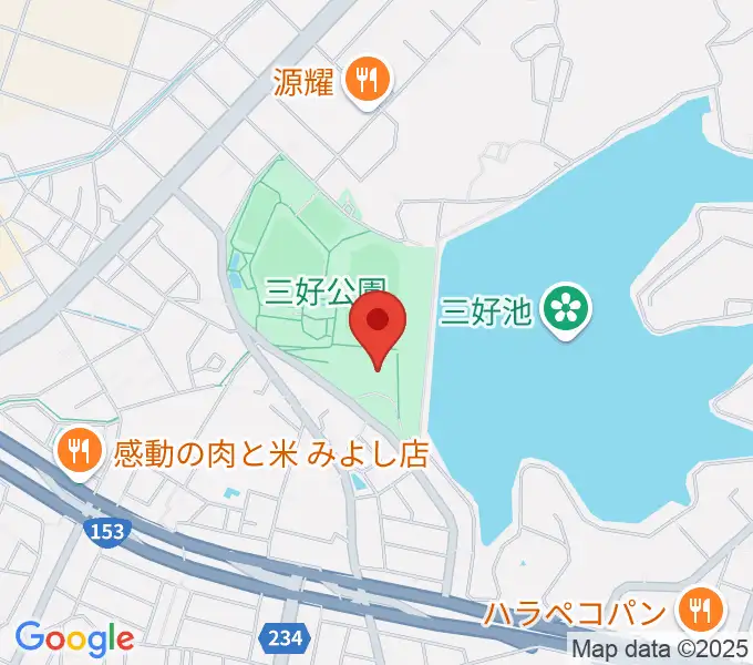 三好公園総合体育館の地図