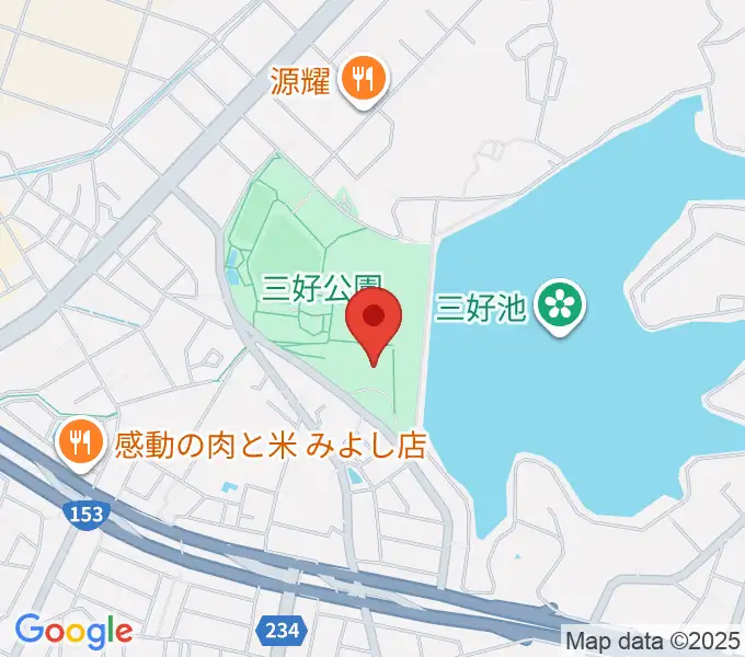 三好公園総合体育館の地図