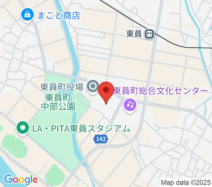 東員町総合体育館の地図