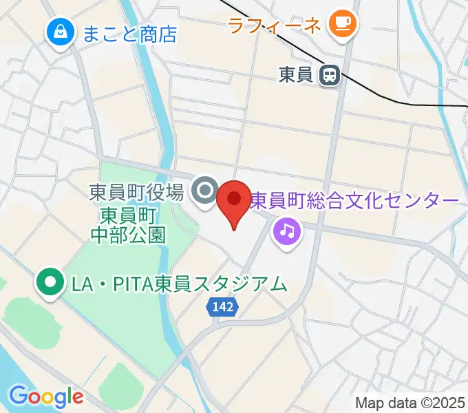 東員町総合体育館の地図