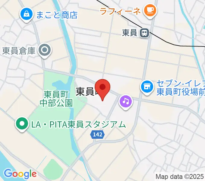 東員町総合体育館の地図