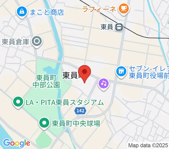 東員町総合体育館の地図