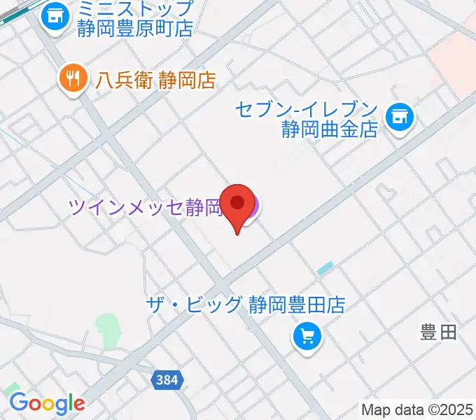 ツインメッセ静岡の地図