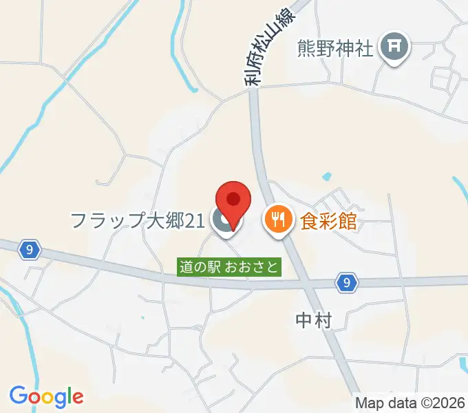 フラップ大郷21の地図