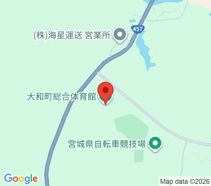 大和町総合体育館の地図