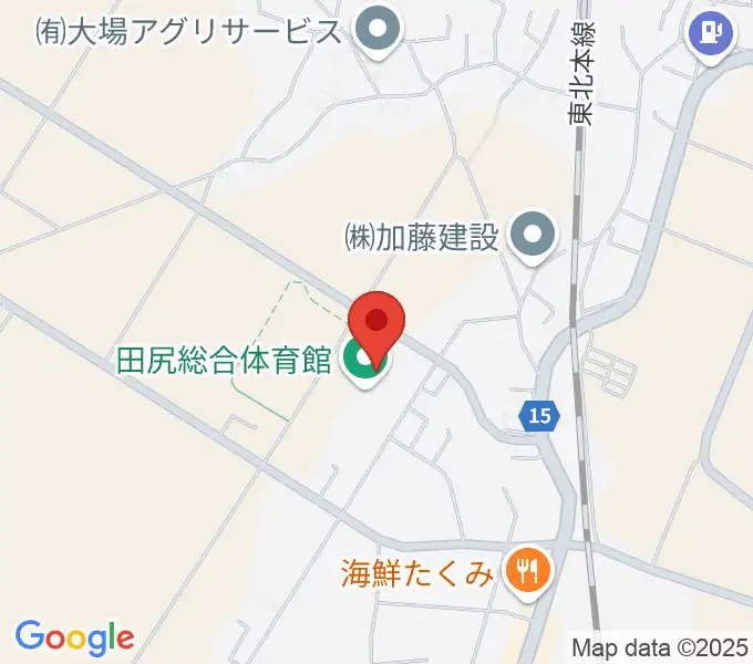 田尻総合体育館の地図