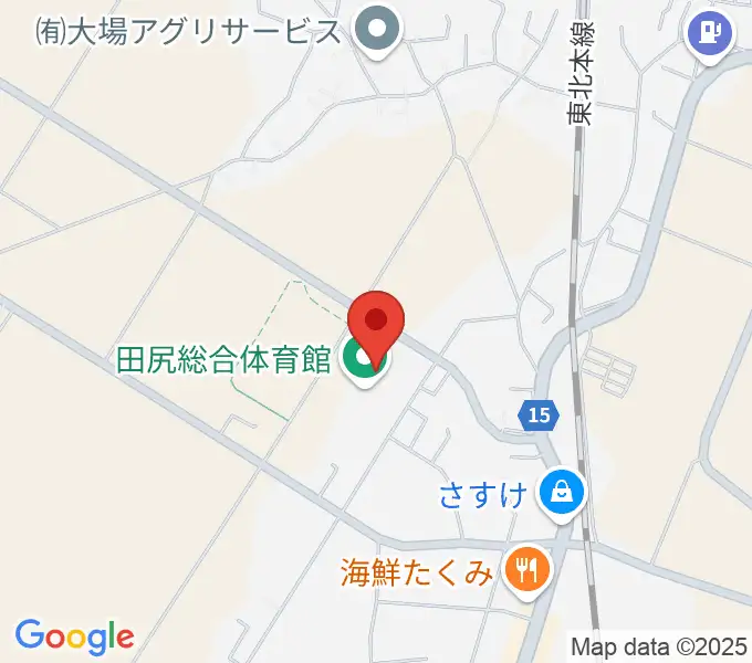 田尻総合体育館の地図