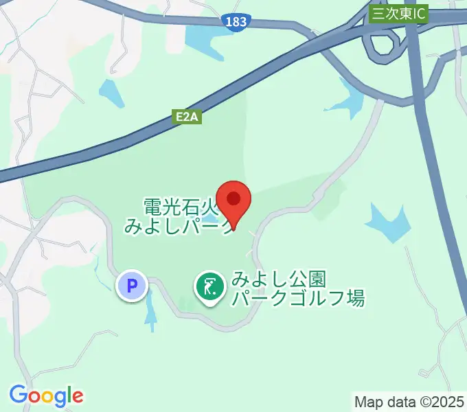 電光石火みよしパークの地図