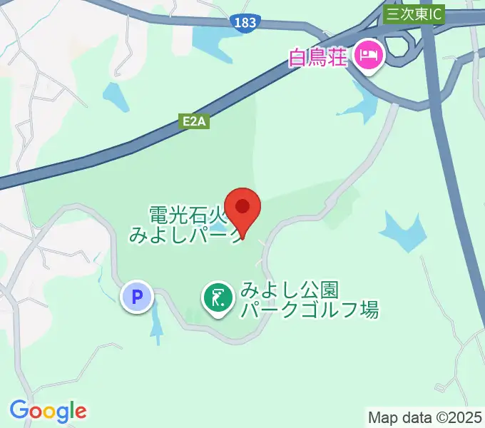 電光石火みよしパークの地図