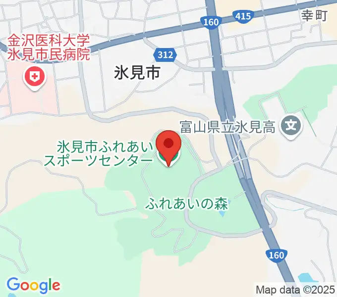 氷見市ふれあいスポーツセンターの地図
