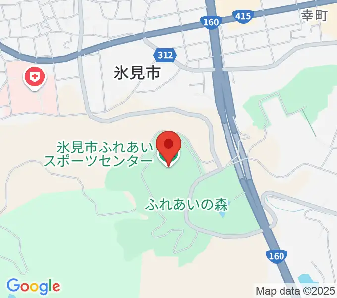 氷見市ふれあいスポーツセンターの地図