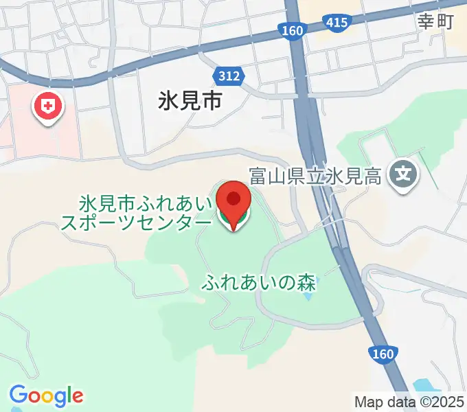 氷見市ふれあいスポーツセンターの地図