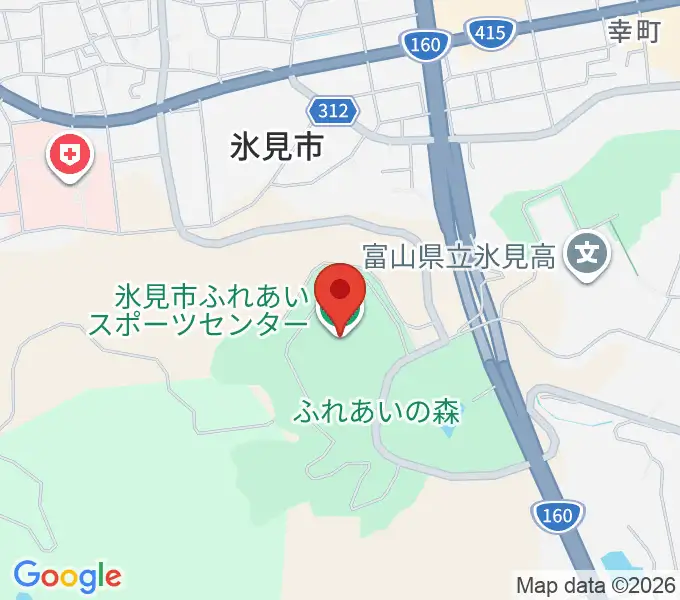 氷見市ふれあいスポーツセンターの地図