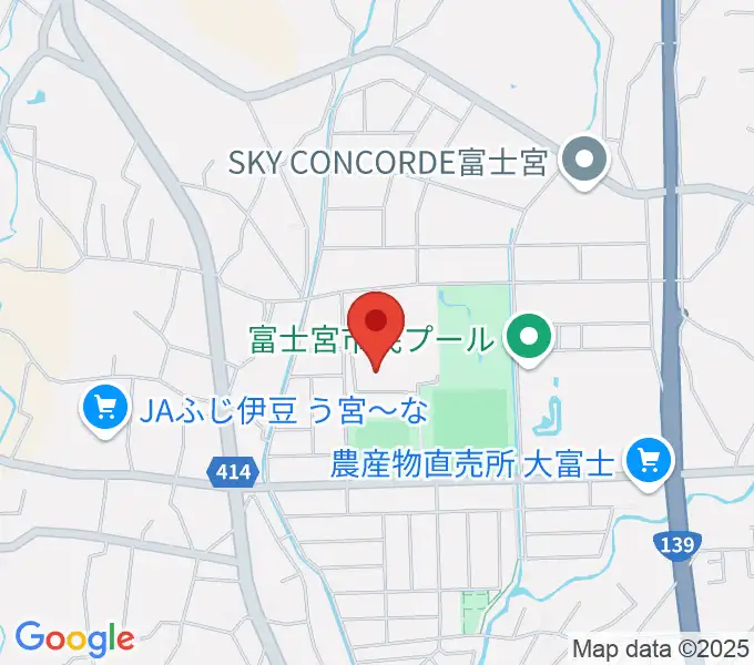 富士宮市民体育館の地図