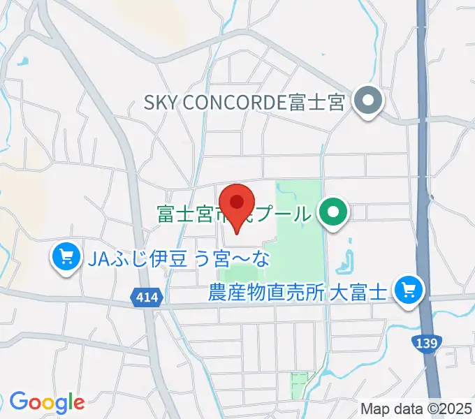 富士宮市民体育館の地図