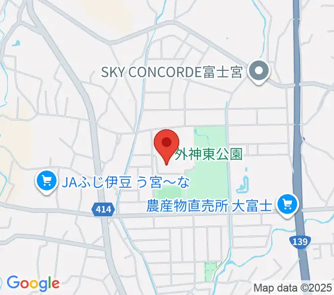 富士宮市民体育館の地図