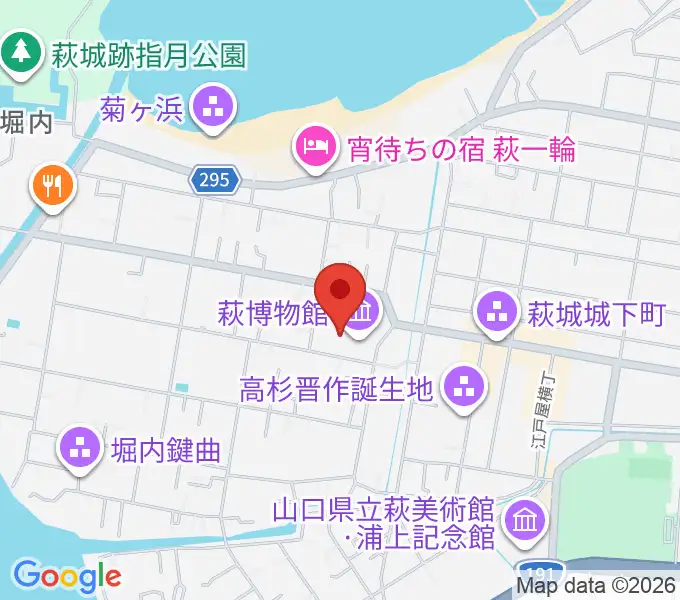 萩博物館の地図