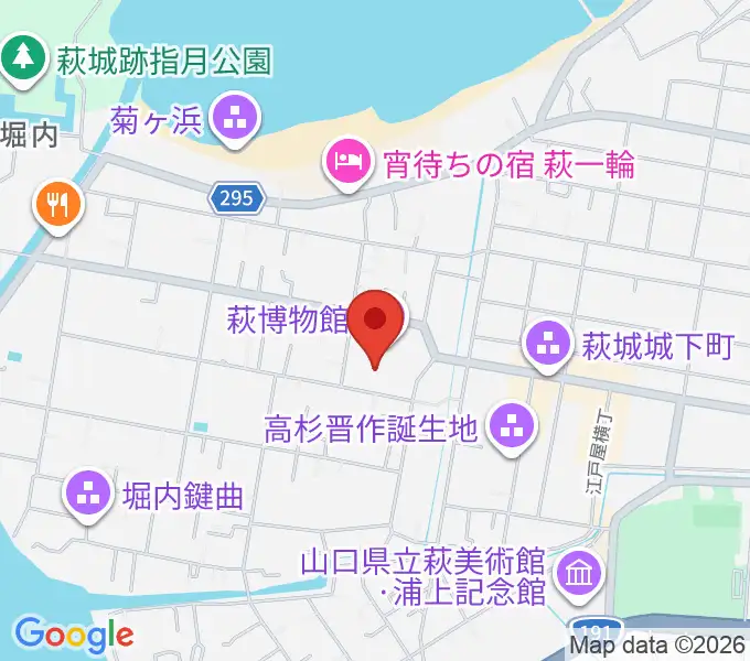 萩博物館の地図