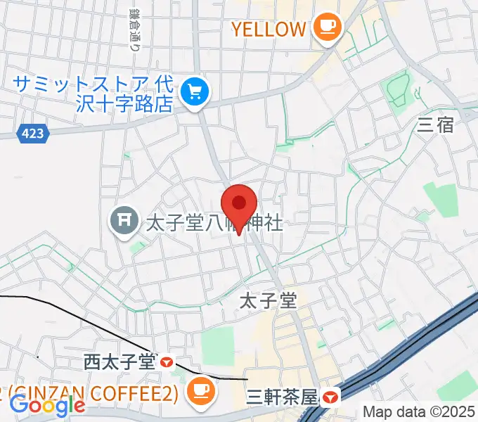 三軒茶屋クロスロードスタジオの地図