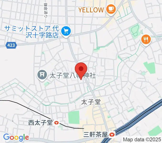 三軒茶屋クロスロードスタジオの地図
