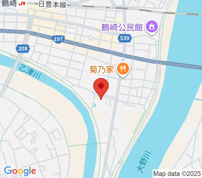 毛利空桑記念館の地図